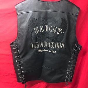 Harley Davidson lather vest